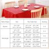 imageSmiry Rectangle Table Cloth Waterproof Heavy Duty Vinyl Tablecloths Wipeable Washable Table Cover for Kitchen and Dining Room Brown 60quot X 84quotRed