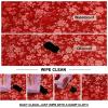 imageSmiry Rectangle Table Cloth Waterproof Heavy Duty Vinyl Tablecloths Wipeable Washable Table Cover for Kitchen and Dining Room Brown 60quot X 84quotRed