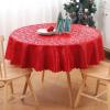 imageSmiry Rectangle Table Cloth Waterproof Heavy Duty Vinyl Tablecloths Wipeable Washable Table Cover for Kitchen and Dining Room Brown 60quot X 84quotRed