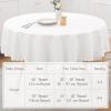 imageSmiry Rectangle Table Cloth Waterproof Heavy Duty Vinyl Tablecloths Wipeable Washable Table Cover for Kitchen and Dining Room Brown 60quot X 84quotWhite