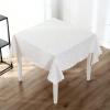 imageSmiry Rectangle Table Cloth Waterproof Heavy Duty Vinyl Tablecloths Wipeable Washable Table Cover for Kitchen and Dining Room Brown 60quot X 84quotWhite