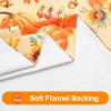 imageSmiry Rectangle Table Cloth Waterproof Vinyl Tablecloths with Flannel Backing for Rectangle Tables Wipeable Spillproof Plastic Tablecloth for Dining Camping Indoor and Outdoor 60quotx84quot BlackGold