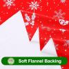 imageSmiry Rectangle Table Cloth Waterproof Vinyl Tablecloths with Flannel Backing for Rectangle Tables Wipeable Spillproof Plastic Tablecloth for Dining Camping Indoor and Outdoor 60quotx84quot BlackWhite  Red