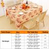 imageSmiry Square Table Cloth Waterproof Vinyl Tablecloths with Flannel Backing for Square Tables Wipeable Spillproof Plastic Tablecloth for Dining Camping Indoor and Outdoor 54quot x 54quot BlackYellow