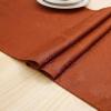 imageSmiry Thanksgiving Table Runner 13x72 Inch Waterproof Fabric Damask Table Runner for Harvest Parties and Holidays TerracottaMaple Leaves