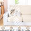 imageSmiry Waterproof Couch Cushion Covers Stretch Sofa Covers for 2 Cushion Couch Washable Sofa Slipcover Elastic Furniture Protector for Pets Kids 2 Pack Beige