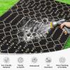 imageSmiry Waterproof Outdoor Rug 5x8 ft Reversible Plastic Straw Patio Camping Rugs Outdoor Indoor RV Mat Carpet for Patio Outside Entry Backyard Deck Bench Picnic Camper Black ampamp WhiteChampagne