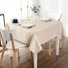 imageSmiry Rectangle Table Cloth Waterproof Heavy Duty Vinyl Tablecloths Wipeable Washable Table Cover for Kitchen and Dining Room Brown 60quot X 84quotBeige