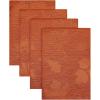 imageSmiry Thanksgiving Napkins Set of 4 18x18 Inch Waterproof Fabric Fall Napkins Autumn Pumpkin Damask Napkins for Harvest Parties and Holiday Dinner TerracottaRust