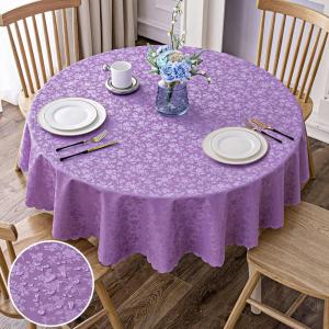 imageSmiry Rectangle Table Cloth Waterproof Heavy Duty Vinyl Tablecloths Wipeable Washable Table Cover for Kitchen and Dining Room Brown 60quot X 84quotPurple
