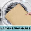 imageSmiry Memory Foam Bath Mat 24x16 Extra Soft and Absorbent Bathroom Mats Non Slip Washable Carpet for Floor Shower and Tub Beige