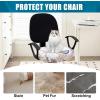imageSmiry Printed Office Computer Chair Seat Covers Stretch Fit Universal Desk Rotating Chair Cover Washable Removable Seat Cushion Protectors  BeigeBeige