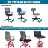 imageSmiry Printed Office Computer Chair Seat Covers Stretch Fit Universal Desk Rotating Chair Cover Washable Removable Seat Cushion Protectors  BeigeBlack