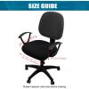 imageSmiry Printed Office Computer Chair Seat Covers Stretch Fit Universal Desk Rotating Chair Cover Washable Removable Seat Cushion Protectors  BeigeBlack