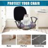 imageSmiry Printed Office Computer Chair Seat Covers Stretch Fit Universal Desk Rotating Chair Cover Washable Removable Seat Cushion Protectors  BeigeBlue Green