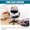 imageSmiry Printed Office Computer Chair Seat Covers Stretch Fit Universal Desk Rotating Chair Cover Washable Removable Seat Cushion Protectors  BeigeBrown and White