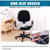 imageSmiry Printed Office Computer Chair Seat Covers Stretch Fit Universal Desk Rotating Chair Cover Washable Removable Seat Cushion Protectors  BeigeBrown and White