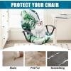 imageSmiry Printed Office Computer Chair Seat Covers Stretch Fit Universal Desk Rotating Chair Cover Washable Removable Seat Cushion Protectors  BeigeGreen