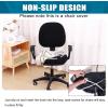 imageSmiry Printed Office Computer Chair Seat Covers Stretch Fit Universal Desk Rotating Chair Cover Washable Removable Seat Cushion Protectors  BeigeYellow and Grey