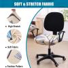imageSmiry Printed Office Computer Chair Seat Covers Stretch Fit Universal Desk Rotating Chair Cover Washable Removable Seat Cushion Protectors  BeigeYellow and Grey