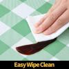 imageSmiry Rectangle Picnic Table Cloth Elastic Waterproof Fitted Vinyl Tablecloths Flannel Backed Buffalo Plaid Table Covers for Dining Camping Outdoor Black and White 30quot x 72quotSage Green and White