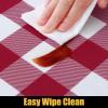 imageSmiry Rectangle Picnic Table Cloth Elastic Waterproof Fitted Vinyl Tablecloths Flannel Backed Buffalo Plaid Table Covers for Dining Camping Outdoor Black and White 30quot x 72quotBurgundy and White