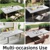 imageSmiry Rectangle Picnic Table Cloth Elastic Waterproof Fitted Vinyl Tablecloths Flannel Backed Buffalo Plaid Table Covers for Dining Camping Outdoor Black and White 30quot x 72quotGrey and White