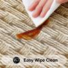 imageSmiry Rectangle Picnic Table Cloth Waterproof Elastic Fitted Outdoor Tablecloths for 6 Foot Tables Wipeable Flannel Backed Vinyl Table Cover for Camping Dining and Indoor 30quotx72quot GreySand