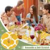 imageSmiry Rectangle Picnic Table Cover Waterproof Elastic Fitted Camping Tablecloths for 6 Foot Tables Wipeable Flannel Backed Vinyl Tablecloth Protector for Indoor Outdoor Teal 30x72 InchesMustard Yellow