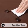 imageSmiry Rectangle Tablecloth Elastic Fitted Flannel Backed Vinyl Tablecloths for 6ft Folding Tables Waterproof Wipeable Table Covers for Indoor Outdoor Picnic and Camping Black 30quotx72quotCoffee