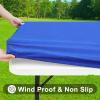 imageSmiry Rectangle Tablecloth Elastic Fitted Flannel Backed Vinyl Tablecloths for 6ft Folding Tables Waterproof Wipeable Table Covers for Indoor Outdoor Picnic and Camping Black 30quotx72quotBlue