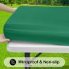 imageSmiry Rectangle Tablecloth Elastic Fitted Flannel Backed Vinyl Tablecloths for 6ft Folding Tables Waterproof Wipeable Table Covers for Indoor Outdoor Picnic and Camping Black 30quotx72quotEmerald Green