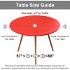 imageSmiry Round Picnic Tablecloth Waterproof Elastic Fitted Table Covers for 36quot  44quot Tables Wipeable Flannel Backed Vinyl Tablecloths for Camping Indoor Outdoor Grey ampamp WhiteRed