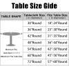 imageSmiry Round Picnic Tablecloth Waterproof Elastic Fitted Table Covers for 36quot  44quot Tables Wipeable Flannel Backed Vinyl Tablecloths for Camping Indoor Outdoor Grey ampamp WhiteBeige