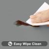 imageSmiry Round Picnic Tablecloth Waterproof Elastic Fitted Table Covers for 36quot  44quot Tables Wipeable Flannel Backed Vinyl Tablecloths for Camping Indoor Outdoor Grey ampamp WhiteGrey