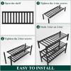 imageSmiry Shoe Rack 4 Tier Bamboo Shoe Organizer Stackable Free Standing Wooden Shoe Storage Shelf for Closet Entryway Front Door Entrance NaturalBlack