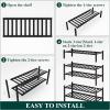 imageSmiry Shoe Rack 4 Tier Bamboo Shoe Organizer Stackable Free Standing Wooden Shoe Storage Shelf for Closet Entryway Front Door Entrance NaturalBlack