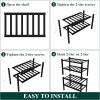 imageSmiry Shoe Rack 4 Tier Bamboo Shoe Organizer Stackable Free Standing Wooden Shoe Storage Shelf for Closet Entryway Front Door Entrance NaturalBlack