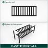 imageSmiry Shoe Rack 4 Tier Bamboo Shoe Organizer Stackable Free Standing Wooden Shoe Storage Shelf for Closet Entryway Front Door Entrance NaturalBlack