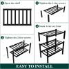 imageSmiry Shoe Rack 4 Tier Bamboo Shoe Organizer Stackable Free Standing Wooden Shoe Storage Shelf for Closet Entryway Front Door Entrance NaturalBlack