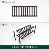 imageSmiry Shoe Rack 4 Tier Bamboo Shoe Organizer Stackable Free Standing Wooden Shoe Storage Shelf for Closet Entryway Front Door Entrance NaturalBrown