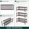 imageSmiry Shoe Rack 4 Tier Bamboo Shoe Organizer Stackable Free Standing Wooden Shoe Storage Shelf for Closet Entryway Front Door Entrance NaturalBrown