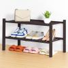 imageSmiry Shoe Rack 4 Tier Bamboo Shoe Organizer Stackable Free Standing Wooden Shoe Storage Shelf for Closet Entryway Front Door Entrance NaturalBrown