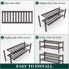 imageSmiry Shoe Rack 4 Tier Bamboo Shoe Organizer Stackable Free Standing Wooden Shoe Storage Shelf for Closet Entryway Front Door Entrance NaturalBrown