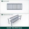 imageSmiry Shoe Rack 4 Tier Bamboo Shoe Organizer Stackable Free Standing Wooden Shoe Storage Shelf for Closet Entryway Front Door Entrance NaturalGrey