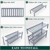 imageSmiry Shoe Rack 4 Tier Bamboo Shoe Organizer Stackable Free Standing Wooden Shoe Storage Shelf for Closet Entryway Front Door Entrance NaturalGrey