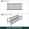 imageSmiry Shoe Rack 4 Tier Bamboo Shoe Organizer Stackable Free Standing Wooden Shoe Storage Shelf for Closet Entryway Front Door Entrance NaturalGrey