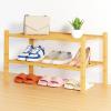 imageSmiry Shoe Rack 4 Tier Bamboo Shoe Organizer Stackable Free Standing Wooden Shoe Storage Shelf for Closet Entryway Front Door Entrance NaturalNatural