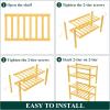 imageSmiry Shoe Rack 4 Tier Bamboo Shoe Organizer Stackable Free Standing Wooden Shoe Storage Shelf for Closet Entryway Front Door Entrance NaturalNatural