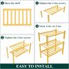 imageSmiry Shoe Rack 4 Tier Bamboo Shoe Organizer Stackable Free Standing Wooden Shoe Storage Shelf for Closet Entryway Front Door Entrance NaturalNatural